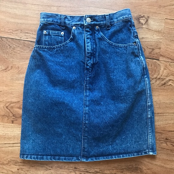 denim skirt vintage